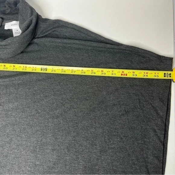 Workshop Republic Clothing Poncho Charcoal Heather High Loose Neck Soft … - Picture 5 of 10